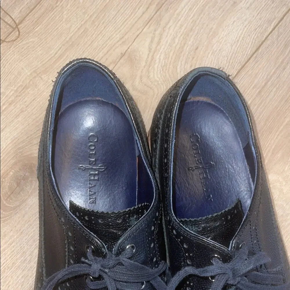Cole Haan Men's size 13 Black Leather Oxfords shoes